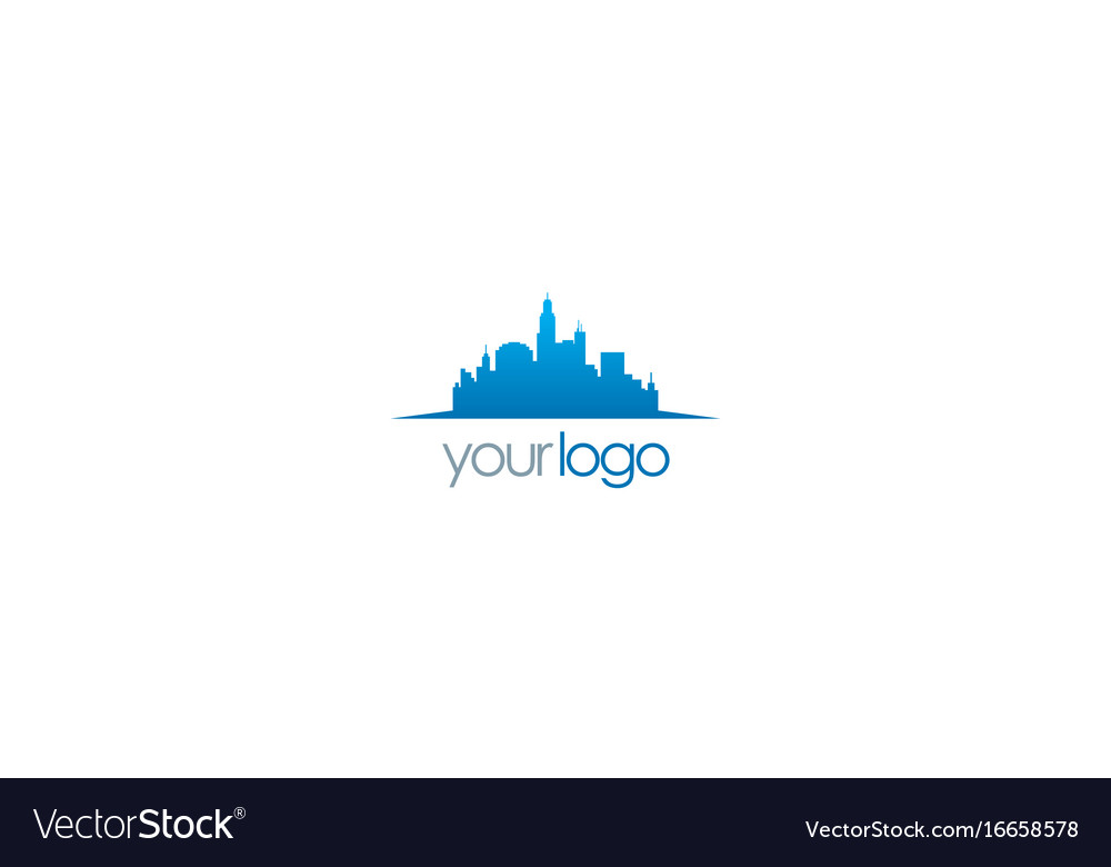 Cityscape building logo