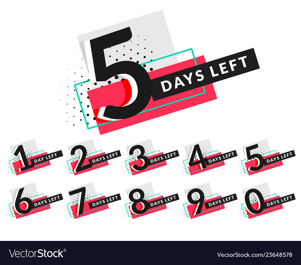 Days Left Countdown Timer