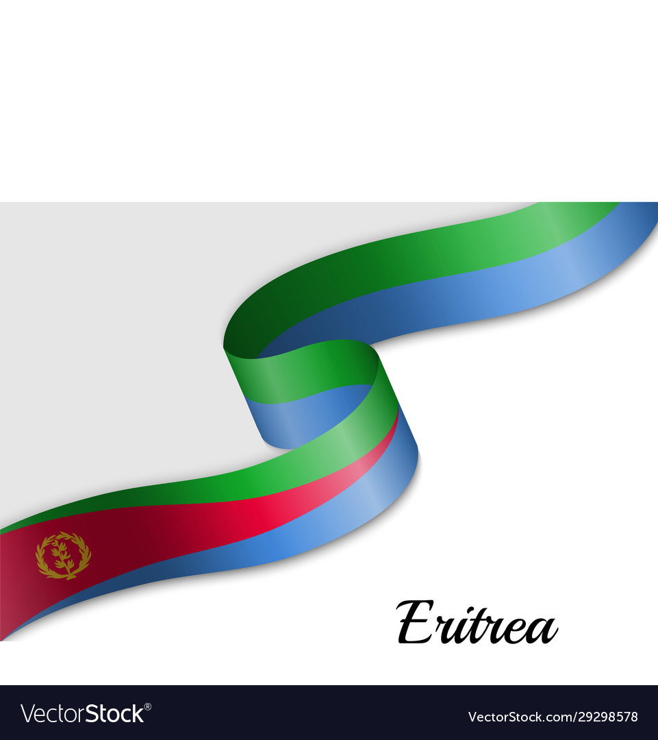Eritrean Flag Ribbon Banner