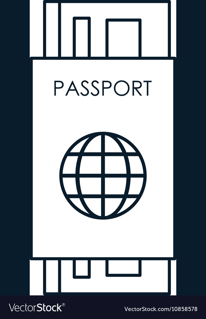 Isolated passport with global sphere design