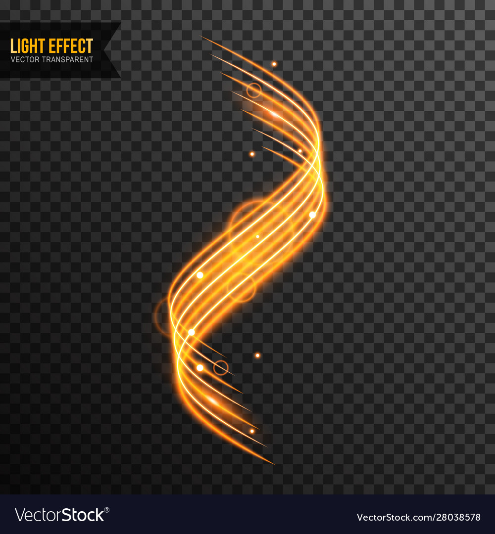 Light effect transparent with line swirl vector image Light effect transparent with line swirl
