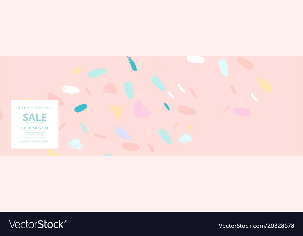 Trendy header design with different hand drawn