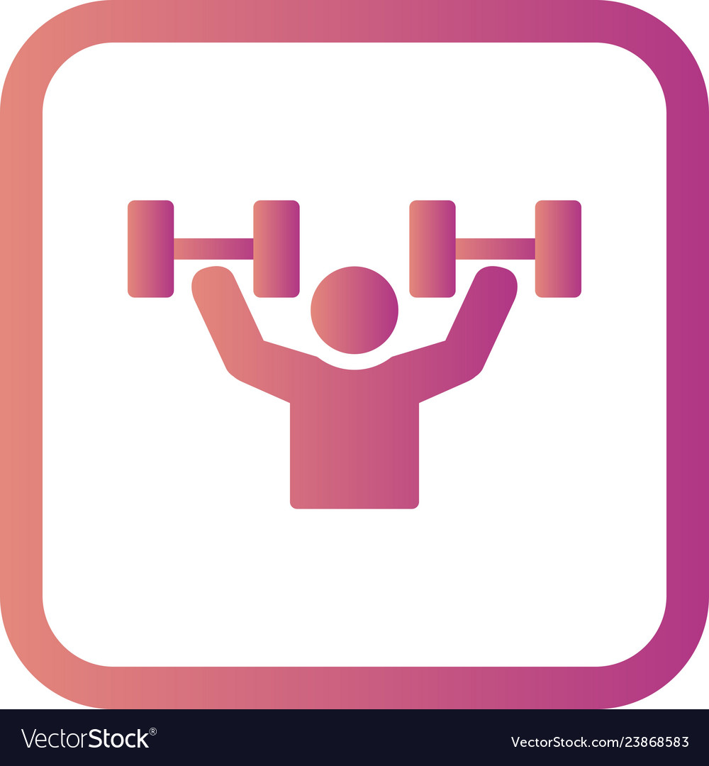 Exercise icon Royalty Free Vector Image - VectorStock