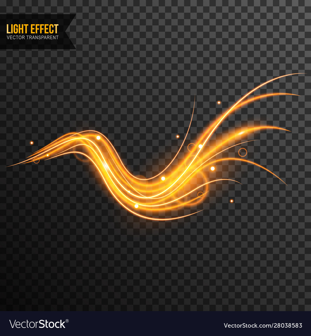 Light effect transparent with line swirl vector image Light effect transparent with line swirl