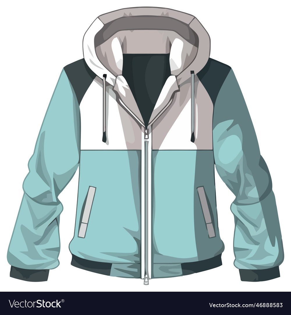 Men winter jacket Royalty Free Vector Image - VectorStock
