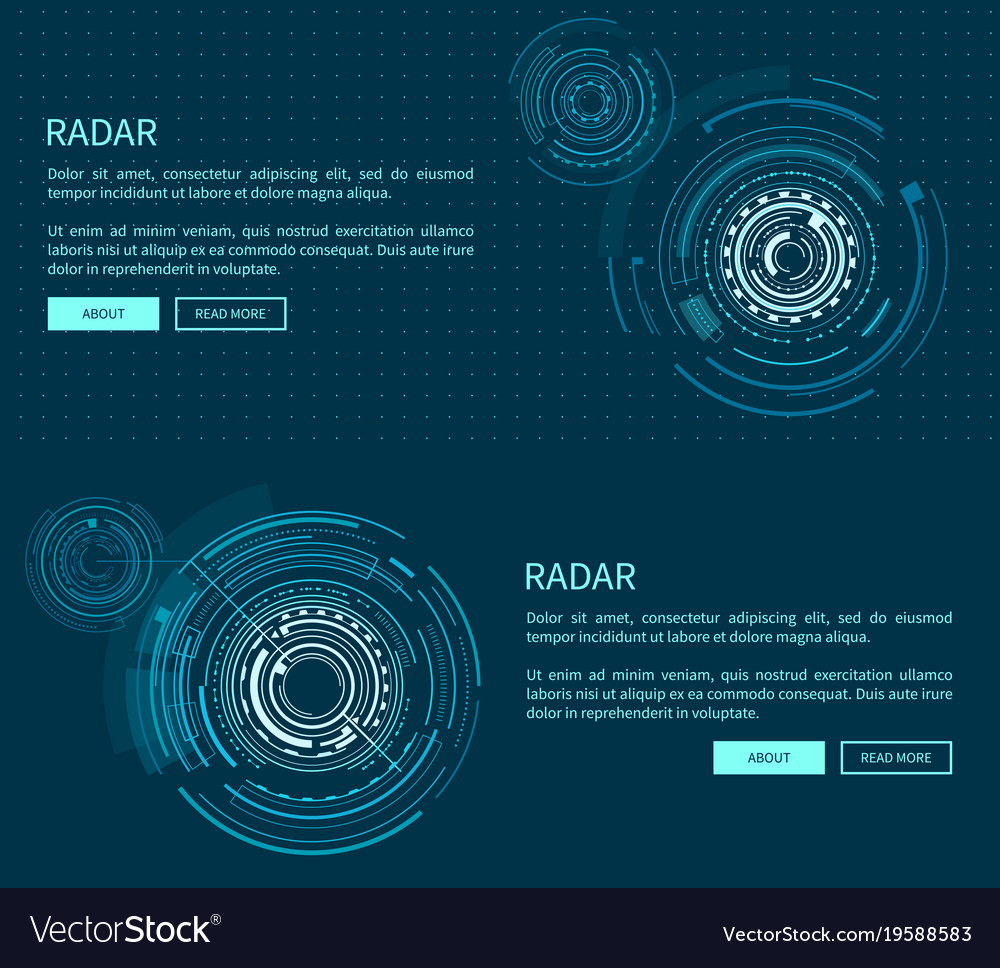 Radar layout with many figures
