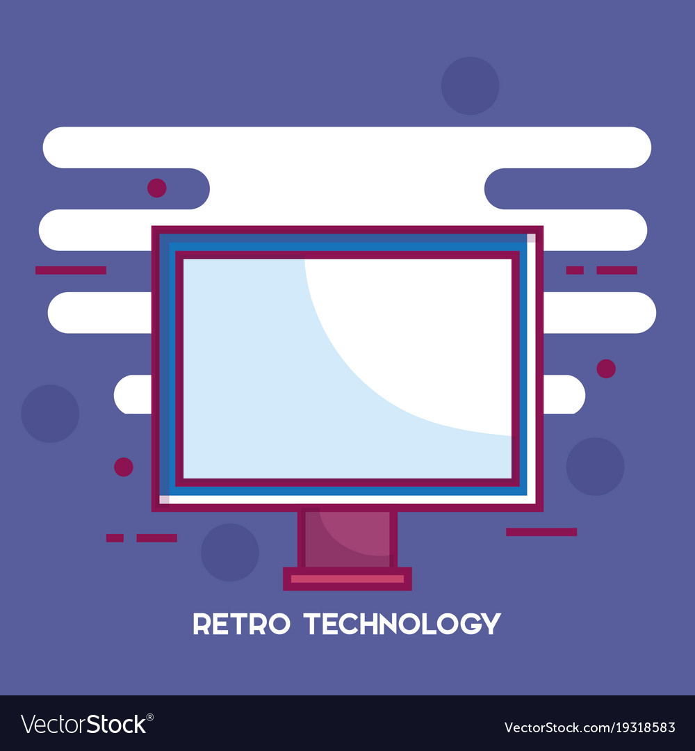 Retro monitor computer technology