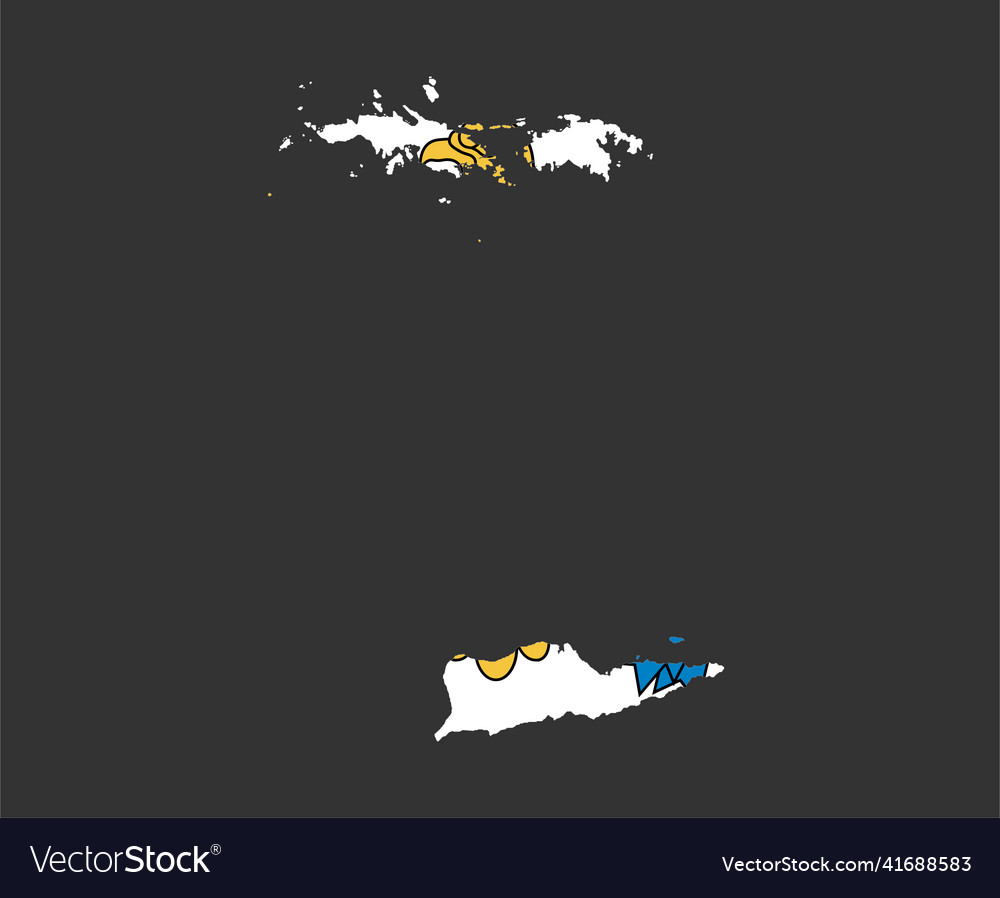 Usa virgin islands flag national north america map