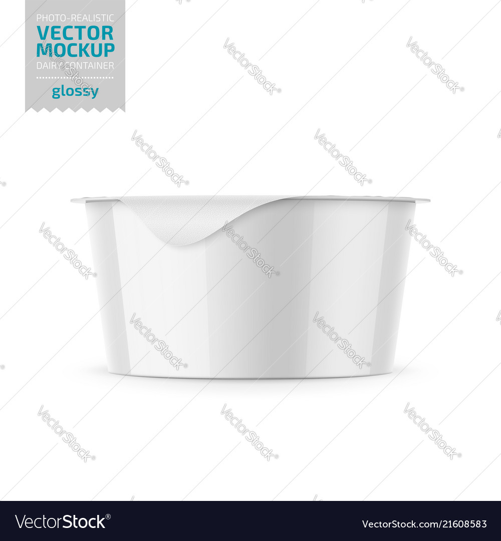 Download White Yogurt Pot With Foil Cover Mockup Royalty Free Vector Yellowimages Mockups