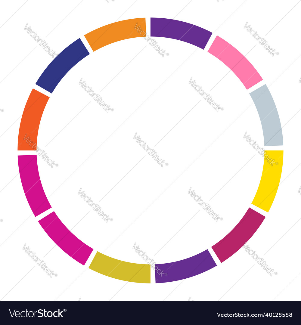 12 Teilschnitt segmentiert Kreis abstrakt gestrichelt vector image 12 Teilschnitt segmentiert Kreis abstrakt gestrichelt