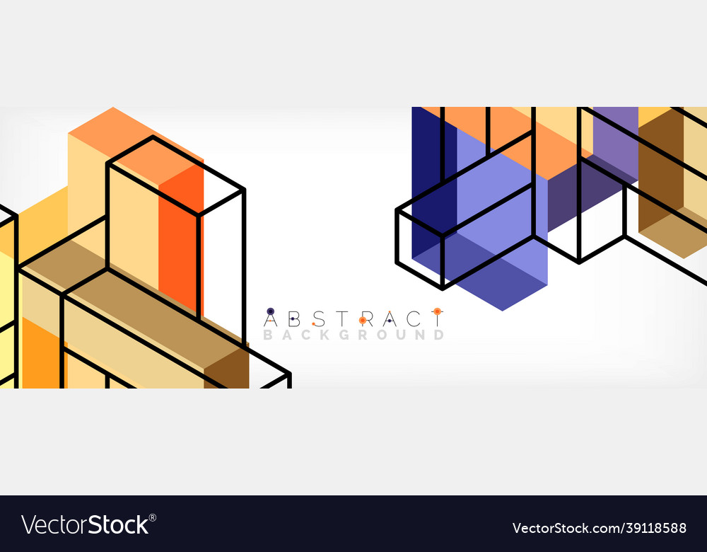 Abstract background 3d cubes cubic elements
