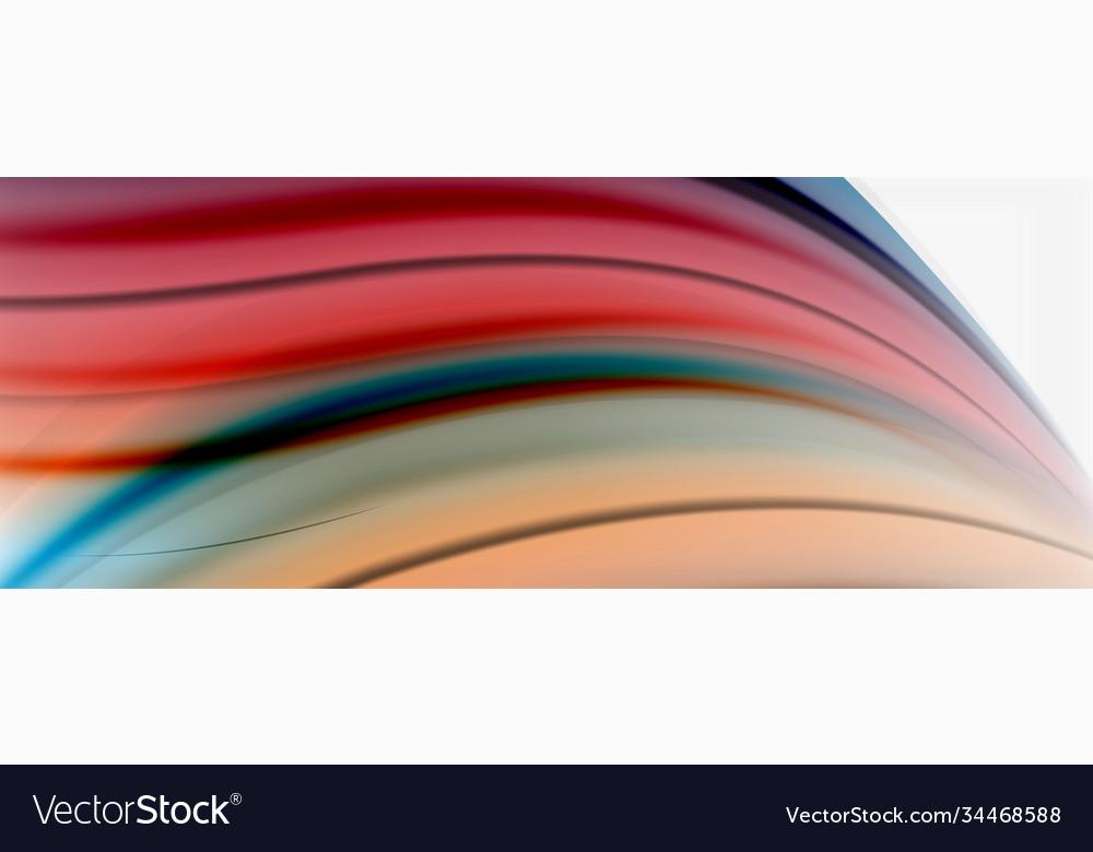 Abstract background smooth flowing lines blurred vector image Abstract background smooth flowing lines blurred