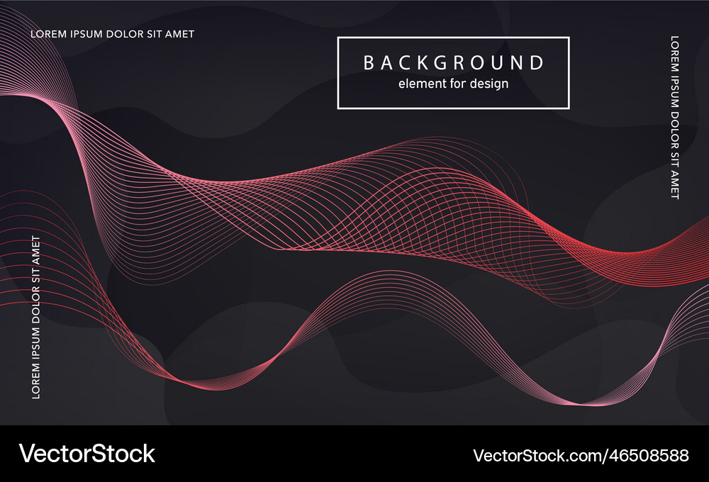 Abstract background wave element for design Vector Image