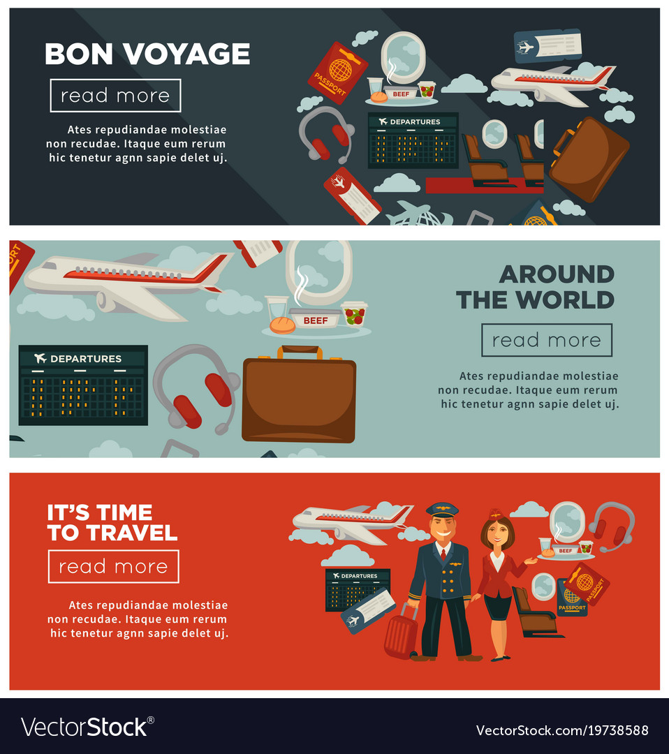 bon voyage around world and time to travel posters