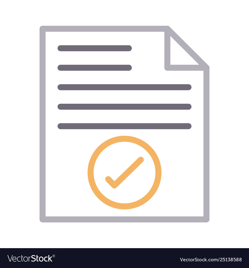 Check file Vector Image Check file