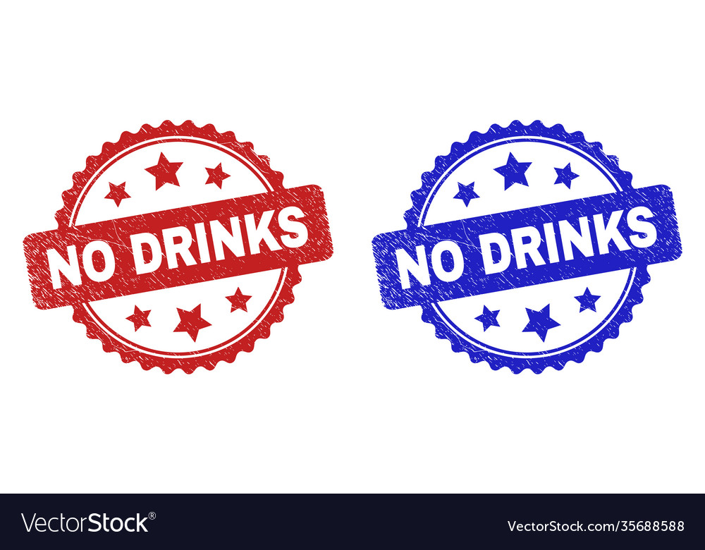 No drinks rosette watermarks using grunged surface