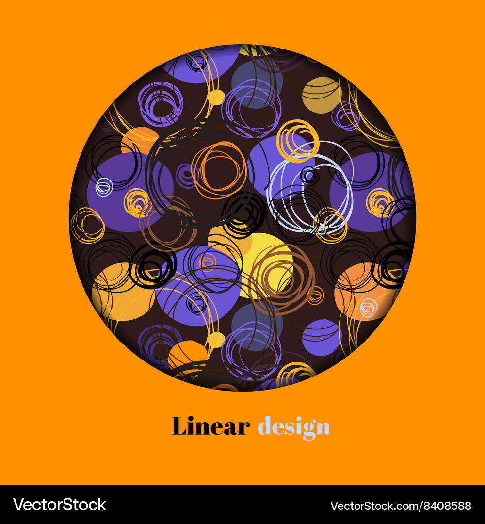 Orange geometric background Royalty Free Vector Image