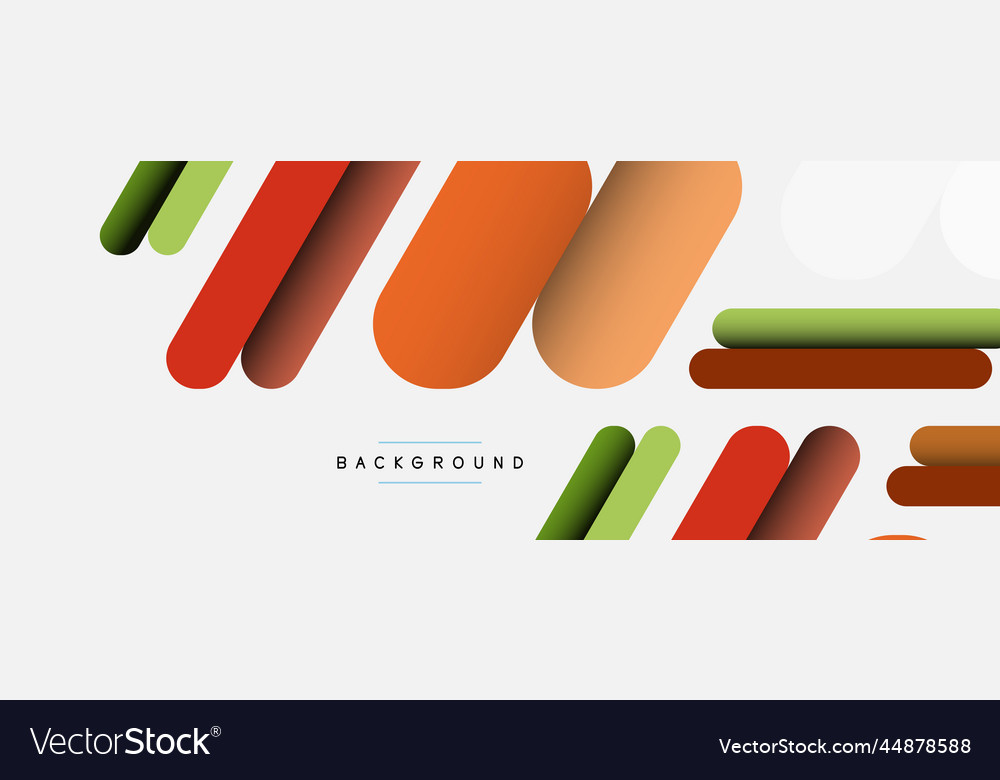 Overlapping round shapes and lines background vector image Overlapping round shapes and lines background