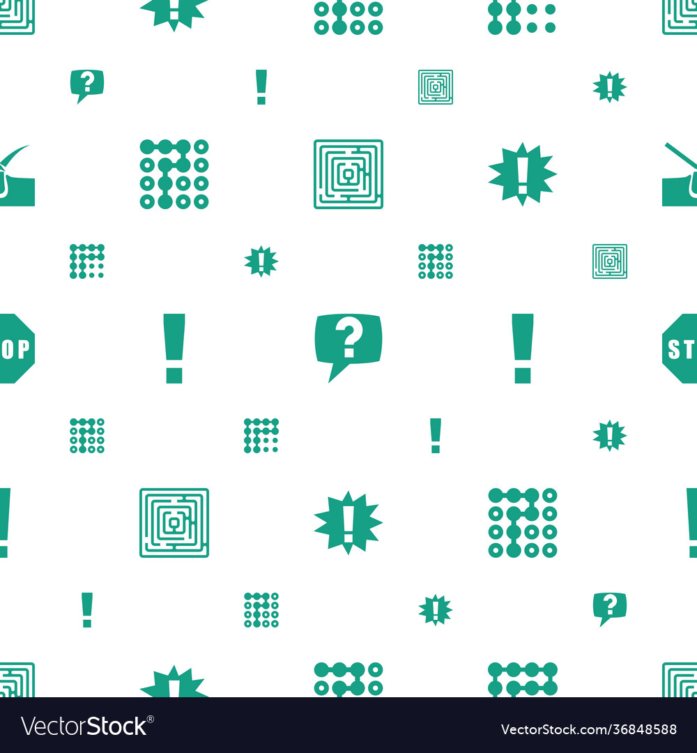 Problem icons pattern seamless white background