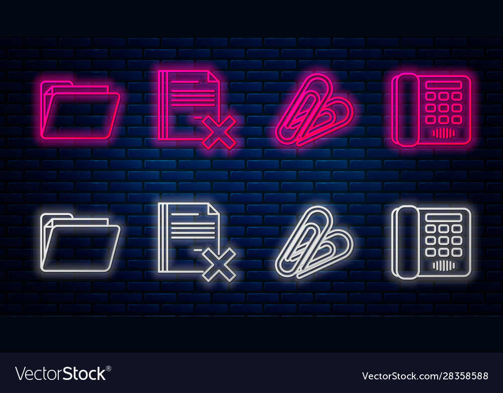 Set line delete file document paper clip