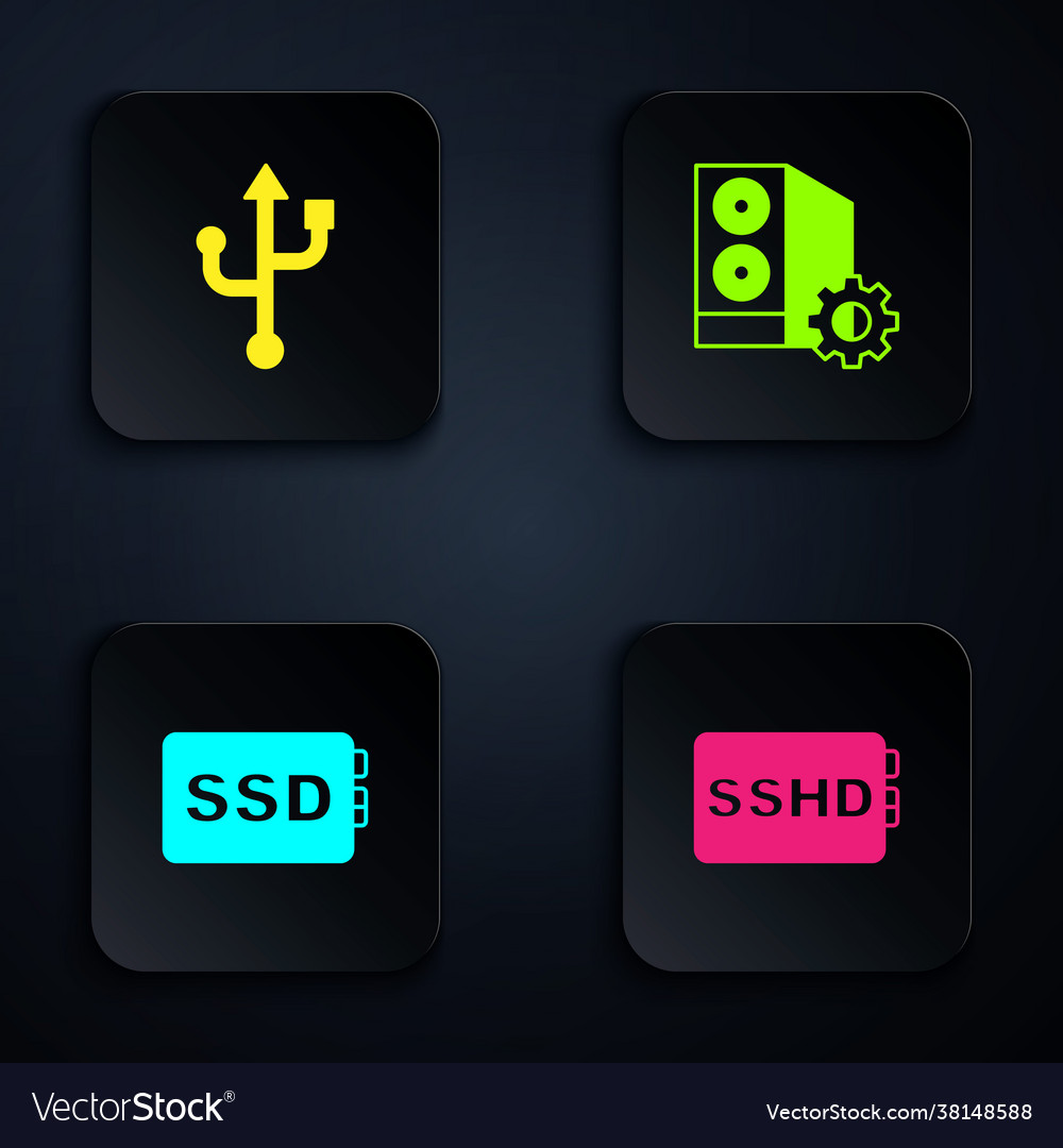 Set sshd card usb ssd and case computer