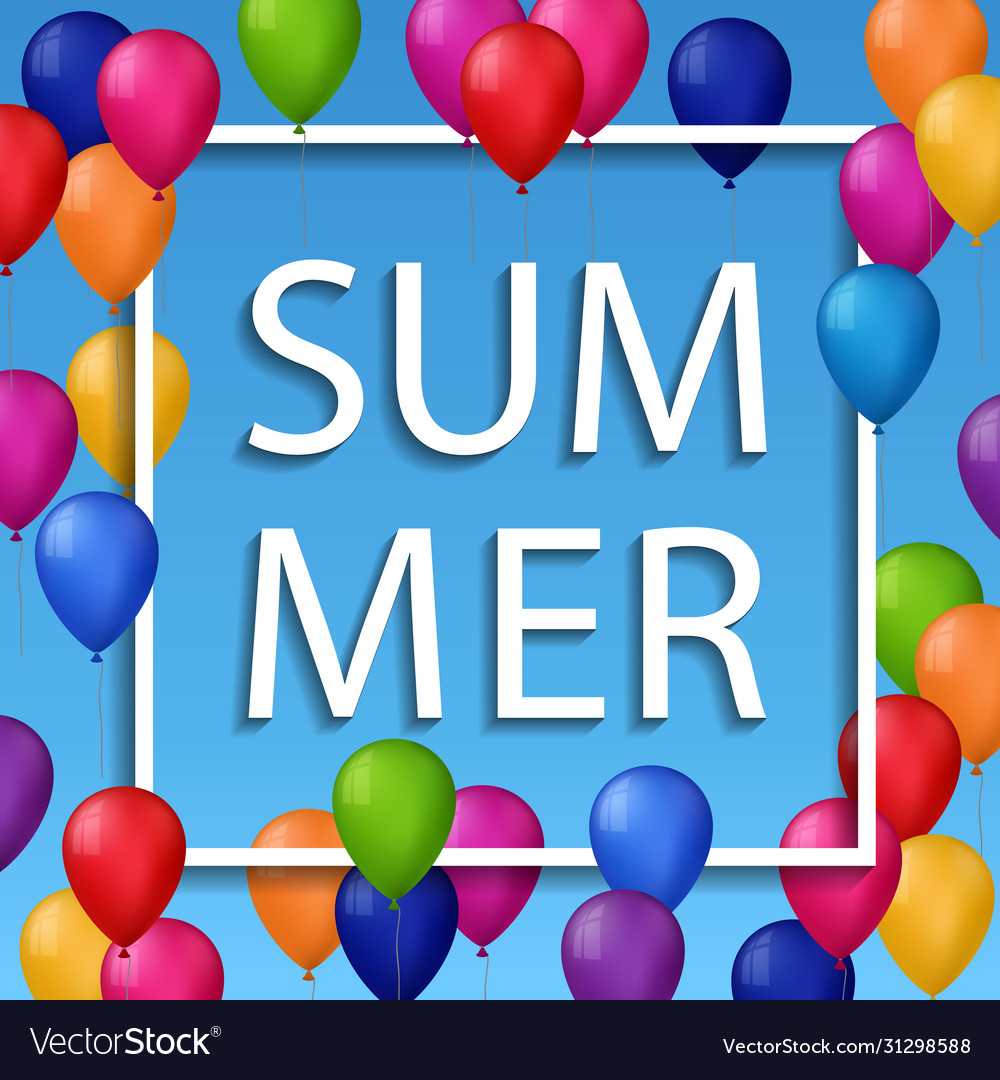 Summer white frame