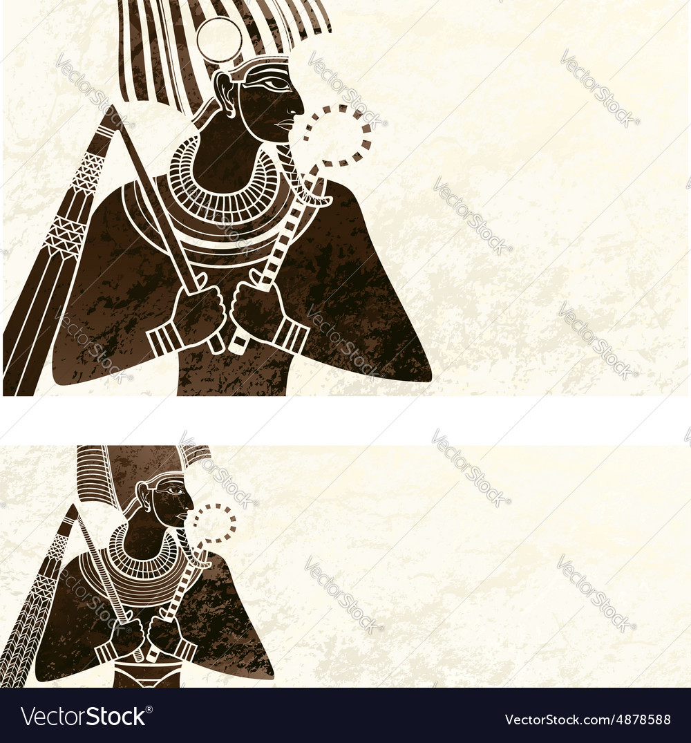 Template banner with ancient egypt symbol