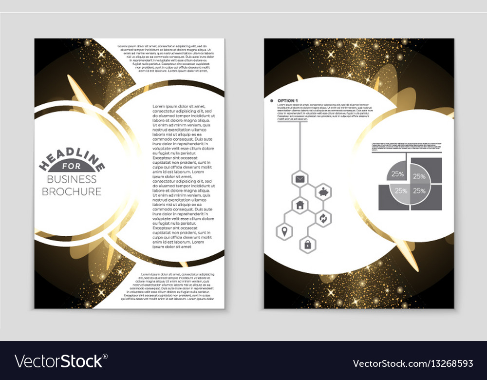 Abstract layout background set for art