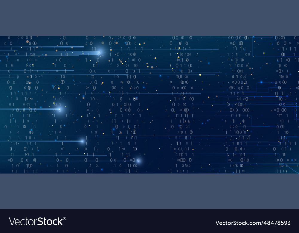 Abstract virtual digital stream vector image Abstract virtual digital stream