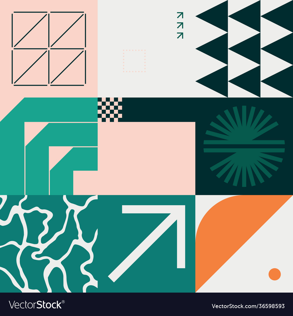 Digital design abstract pattern vector image Digital design abstract pattern