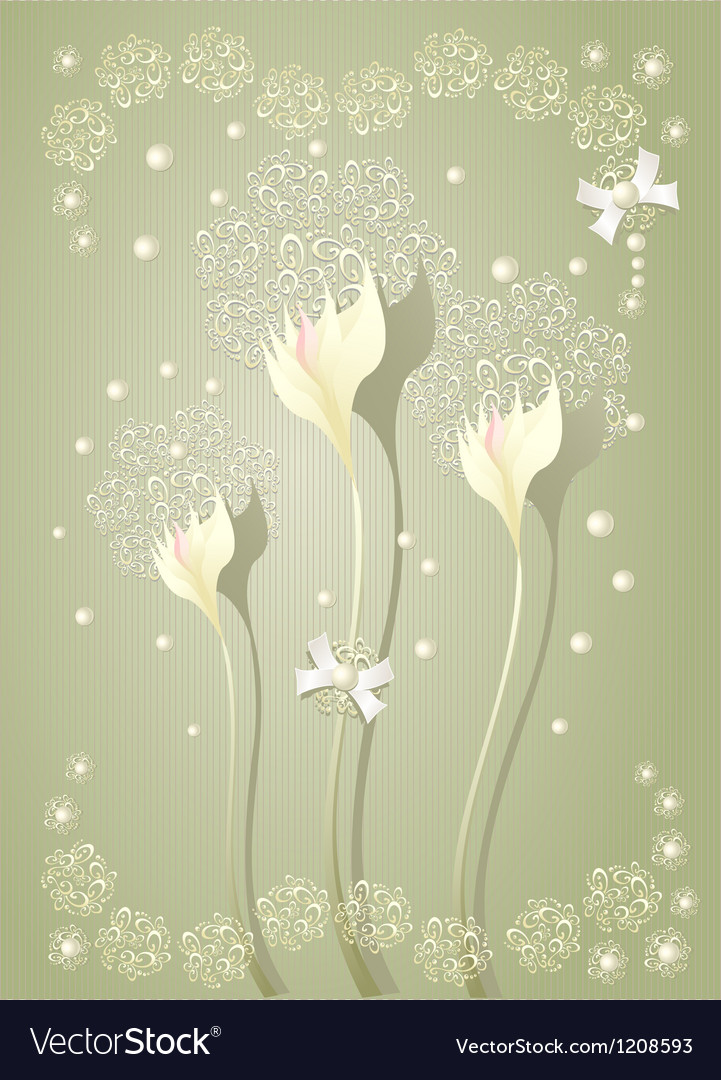 Elegant light scrapbooking floral background