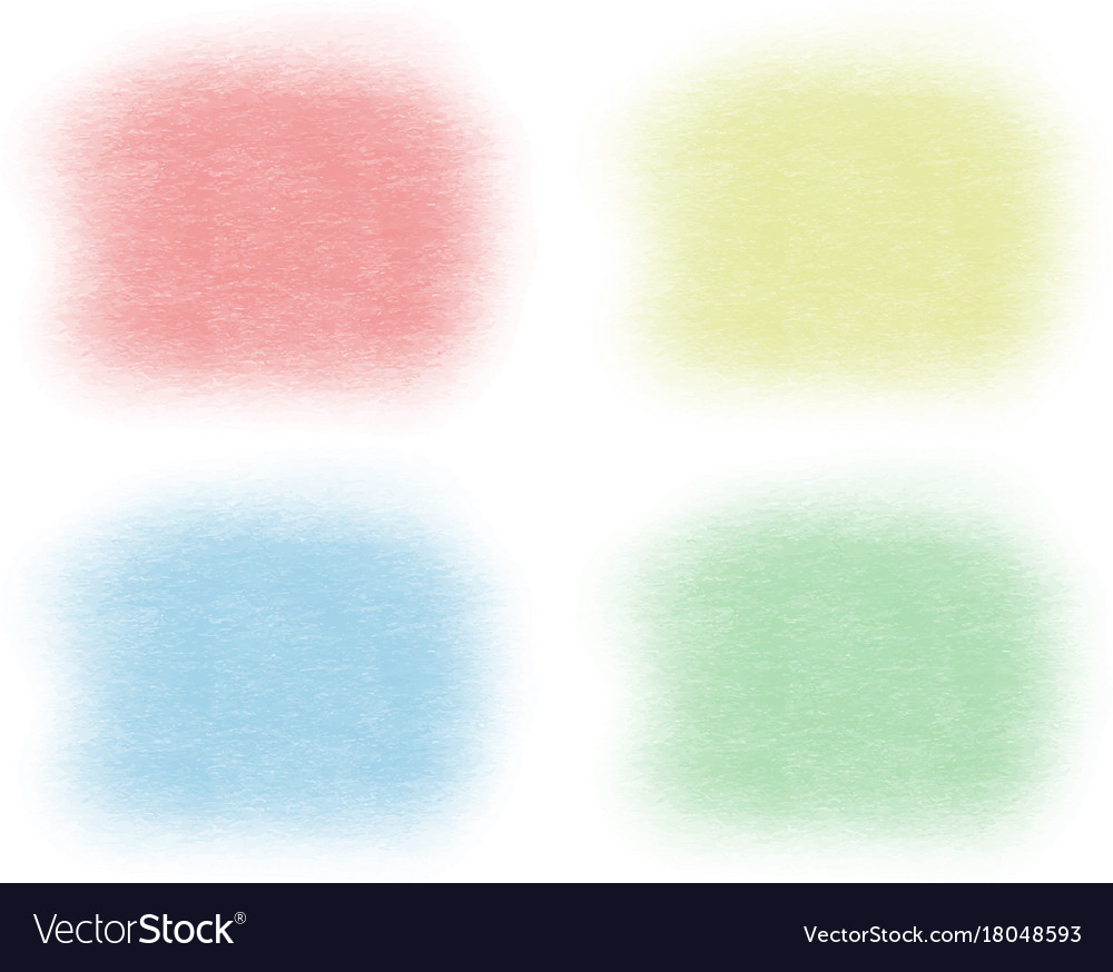 Four light colors sprays on white background