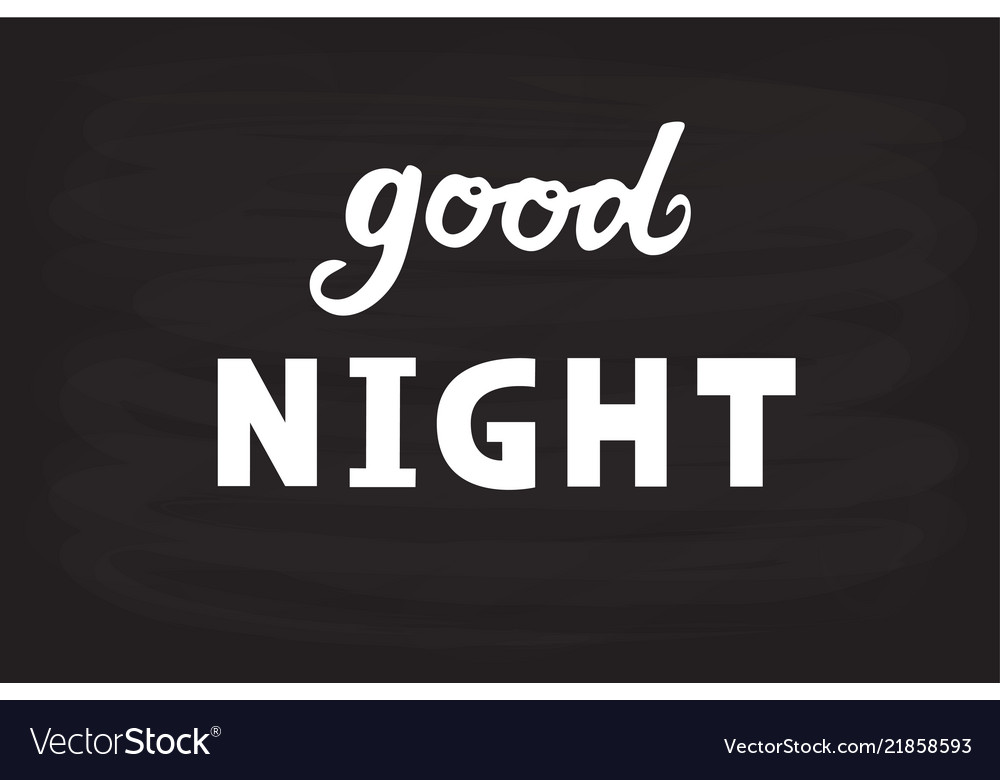 Good Night For Logotype Flyer Banner Royalty Free Vector