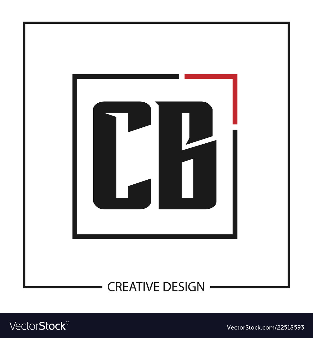 Initial letter cb logo template design vector image Initial letter cb logo template design