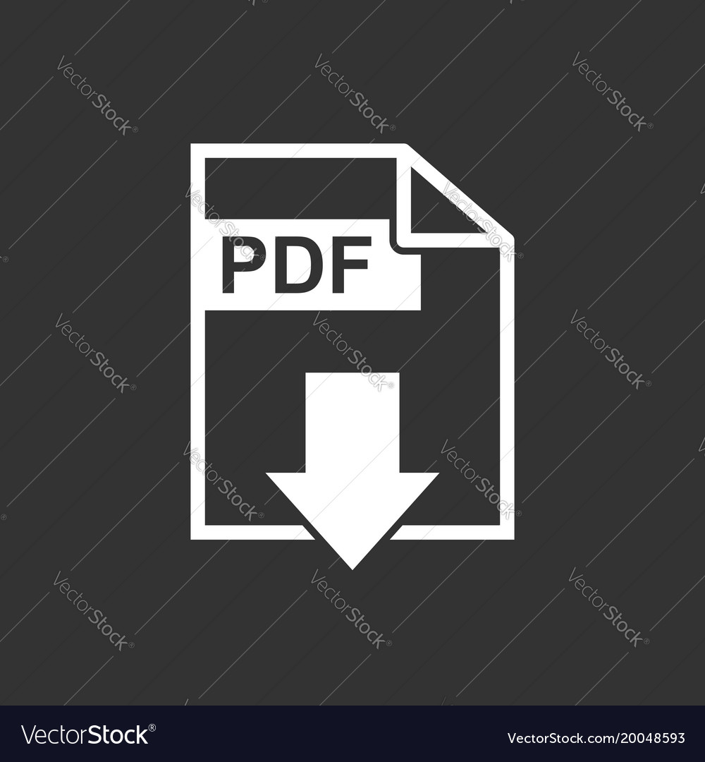 Pdf download icon simple flat pictograph