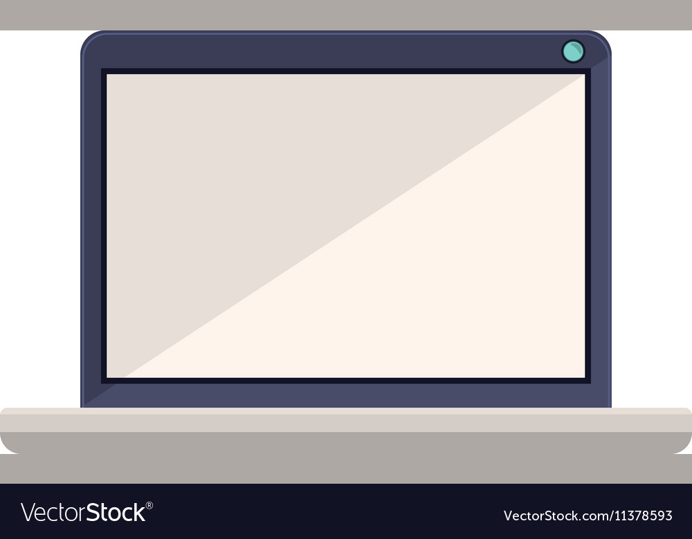 Tech laptop screen with keyboard minimalist