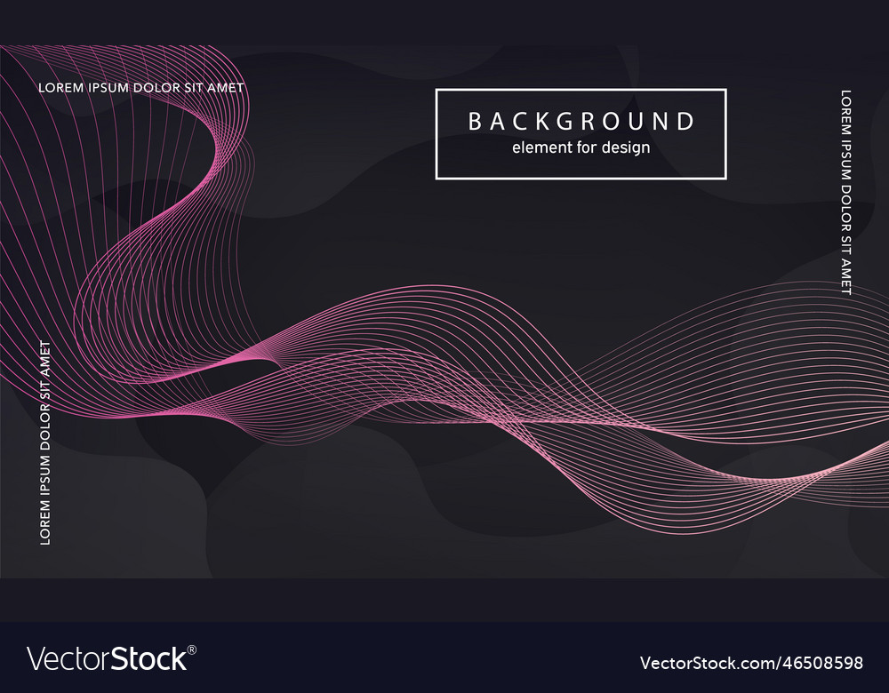 Abstract background wave element for design vector image Abstract background wave element for design