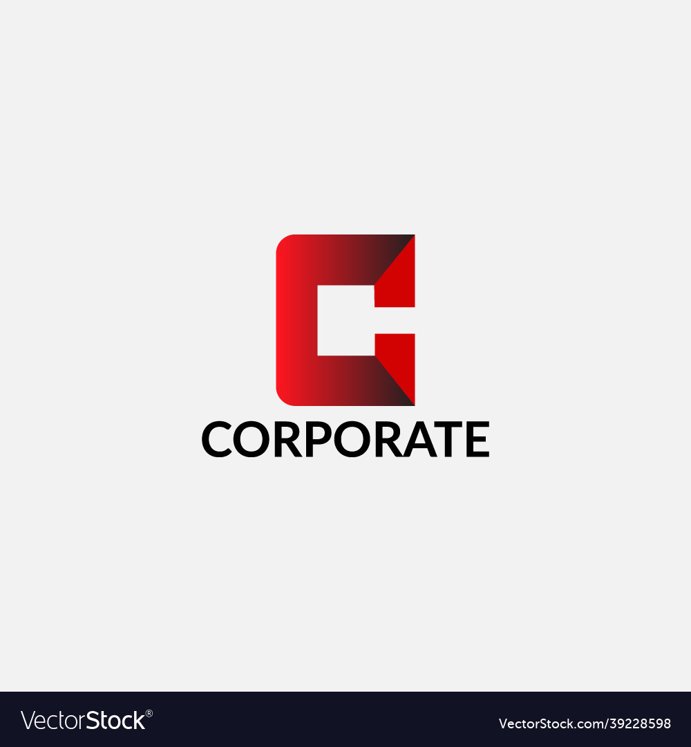 Corporate c letter modern logo template