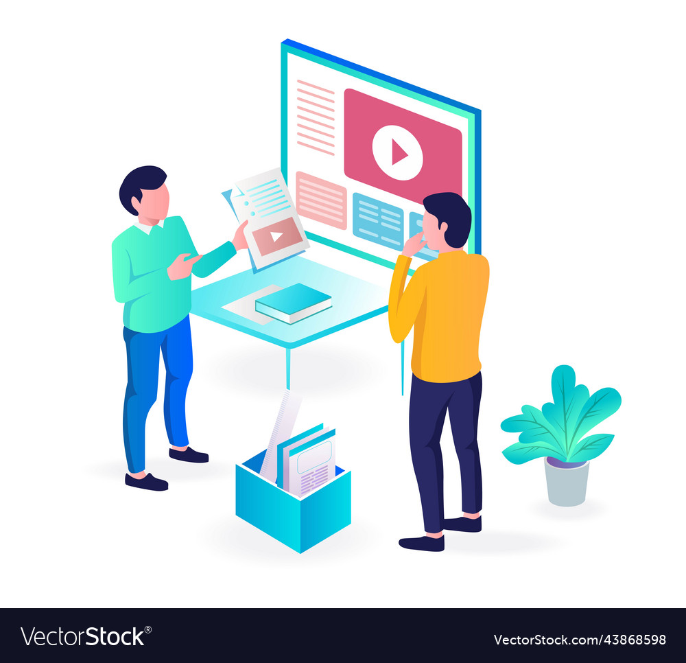 Creating concepts for web layouts vector image Creating concepts for web layouts