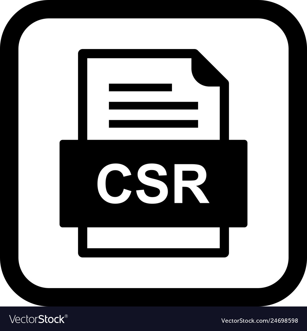 Csr file document icon