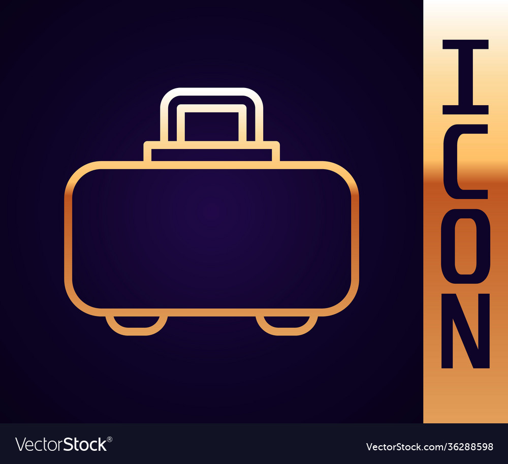 Gold line weapon case for storing and transporting