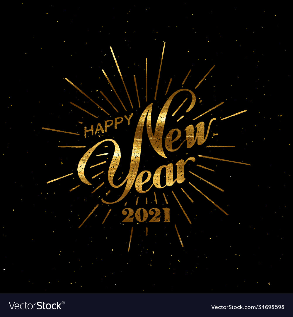 Happy 2021 new year Royalty Free Vector Image - VectorStock