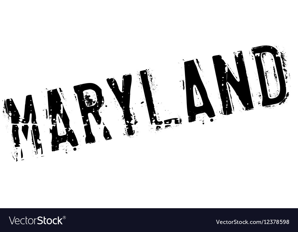 Maryland stamp rubber grunge