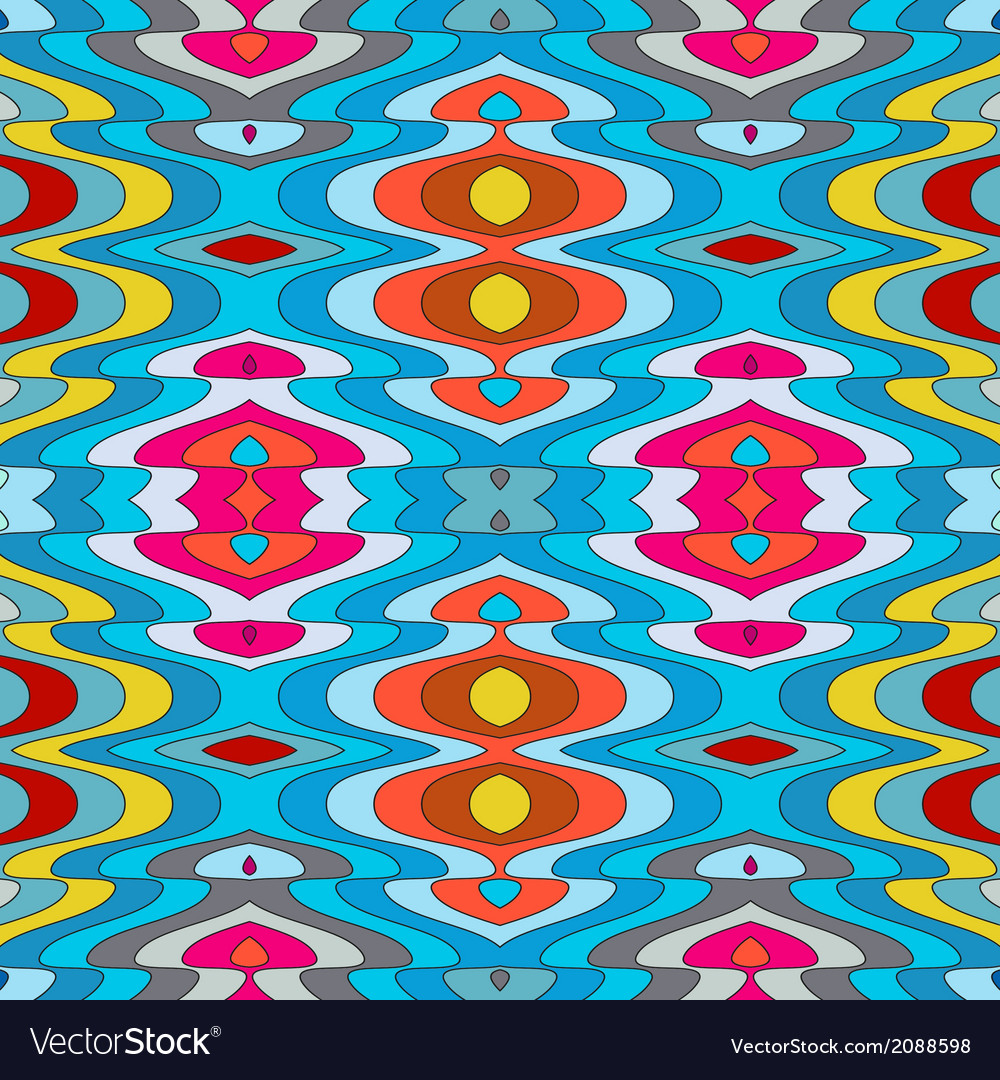 Retro Wavy Abstract Pattern