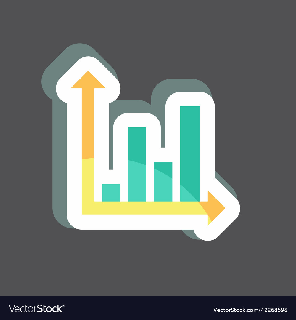 Sticker statistical analysis suitable for data vector image Sticker statistical analysis suitable for data