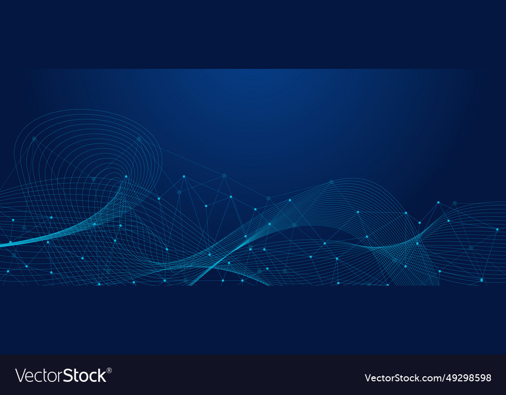 Technology abstract lines and dots connection Vector Image Technology abstract lines and dots connection