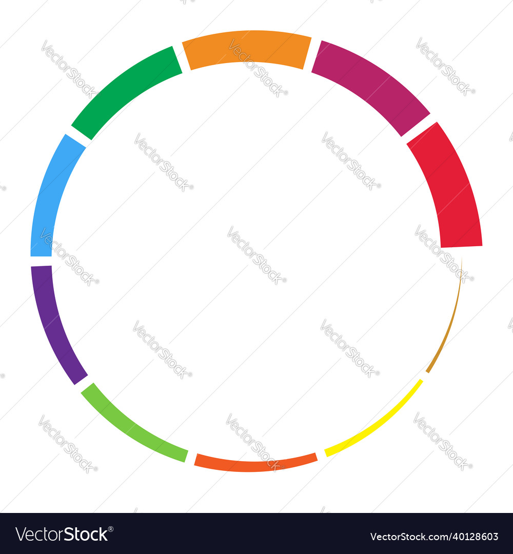 10 Teilschnitt segmentiert Kreis abstrakt gestrichelt vector image 10 Teilschnitt segmentiert Kreis abstrakt gestrichelt