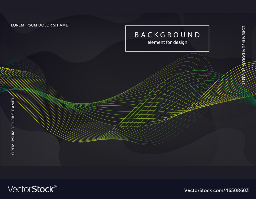 Abstract background wave element for design vector image Abstract background wave element for design