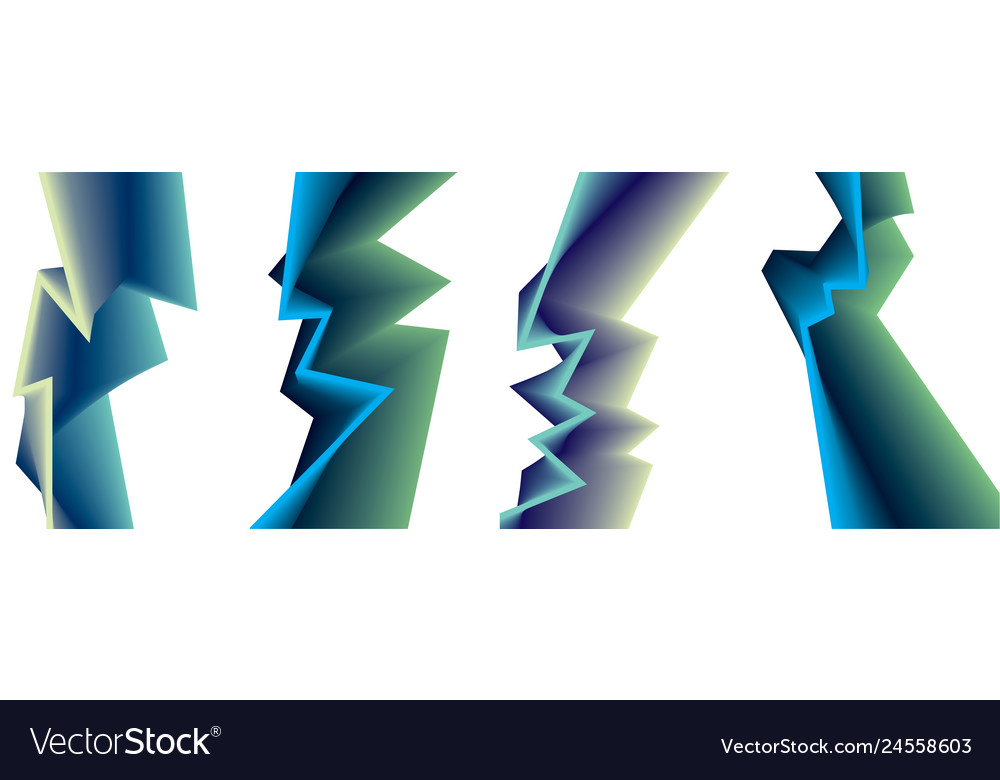 Abstract shape backgrounds set sharp cornered vector image Abstract shape backgrounds set sharp cornered