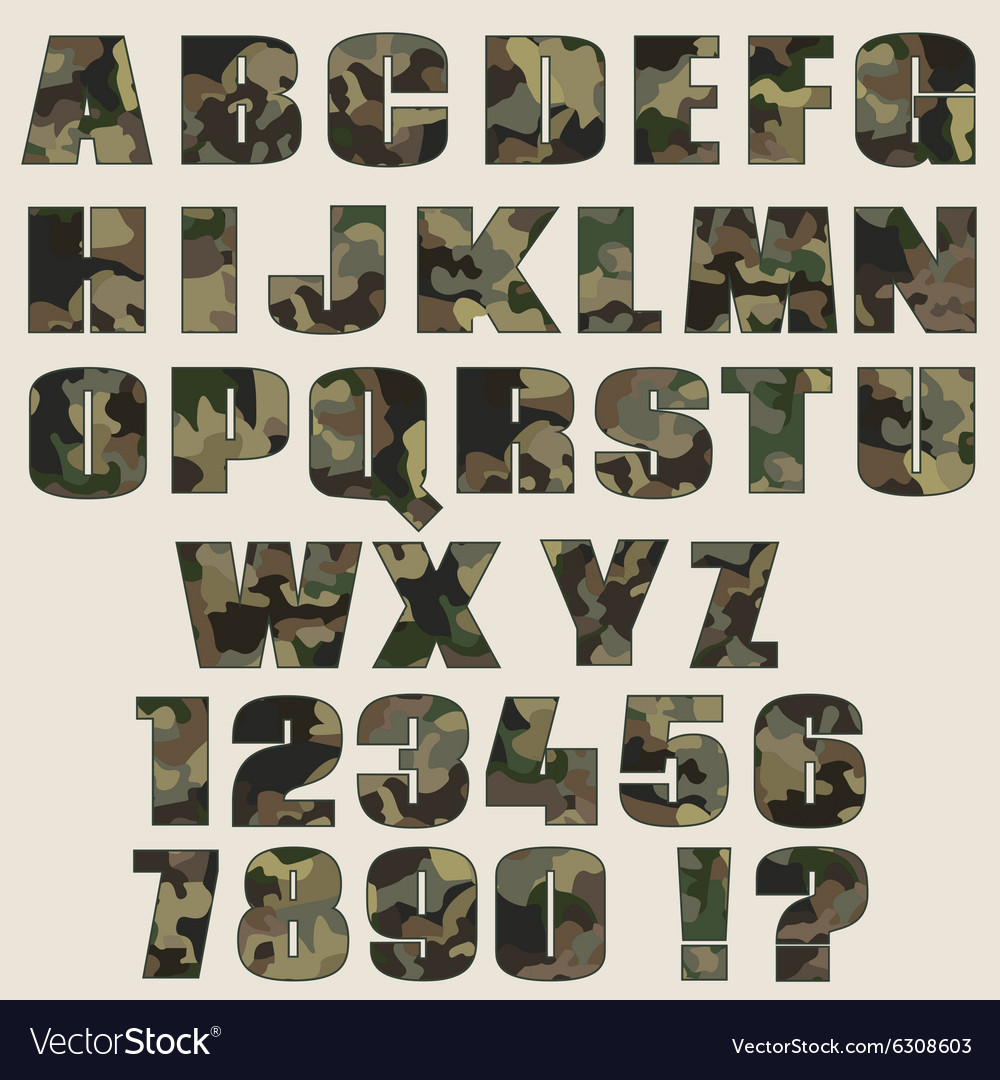 Camo Font